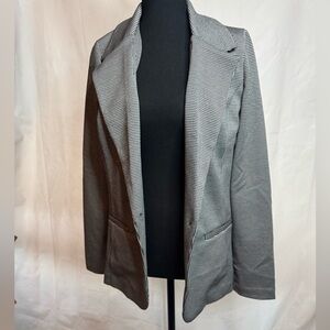 Liverpool Black and Gray Patterned Women's Blazer